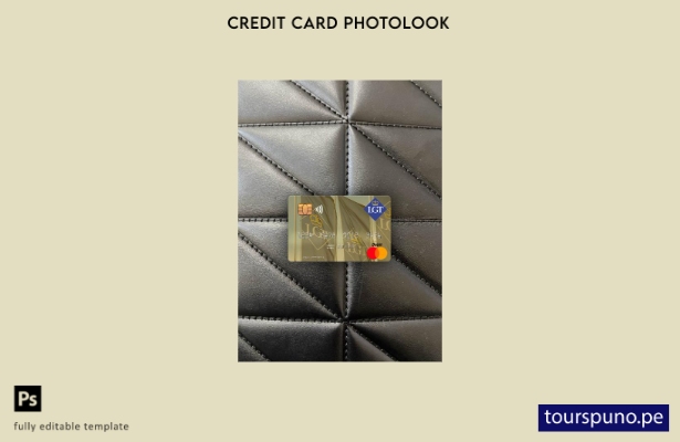listo para imprimir plantilla de photolookfront de mastercard de Liechtenstein L
